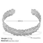 color: SZ284S Silver Bangle