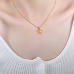 color: P1585-Gold Necklace -40+8cm