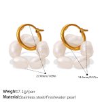 color: EH1371WEG Freshwater Pearl Earrings