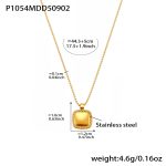 color: P1054-Gold Necklace 40+5cm