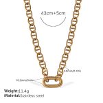color: XL715G Gold Necklace