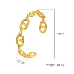 color: Size 21 Gold Bangle