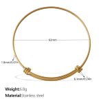 color: SZ275GW Thick Gold Bangle