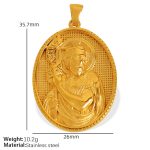 color: PJ06 Gold Pendant PJ06G