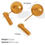 color: EH777 Gold Earrings