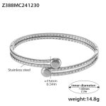color: Z388-Steel Color Bangle