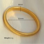 color: 8mm Width (Ring Size 55mm)SZ11 Gold