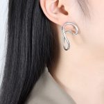 color: F772-Steel Color Earrings
