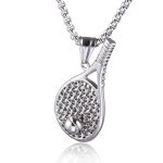 color: Tennis Ball +60cm Stainless Steel Chain