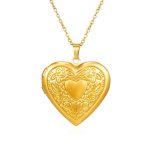 color: Size 9 Heart-in-Heart Heart Gold MS-528J