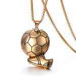 color: Soccer Gold + Plated Chain