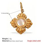 color: PJ349WEG Cat's Eye Stone Gold Pendant