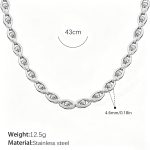 color: XL115S Silver Necklace