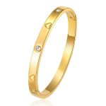 color: Heart Bangle Gold -3