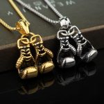 New Fitness Boxing Glove Necklace Domineering Punk Pendant