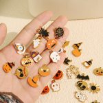 Cartoon Pendant Parts Combination New Necklace Earrings Halloween Christmas Funny