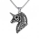 color: Single Horn + Stainless Steel Chain