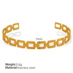 color: SZ84 Adjustable Gold Bangle