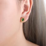color: F888-Drop Green Glass Stone