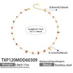 color: TXP120-Gold Necklace (Natural Stone Sizes Vary Order with Caution)