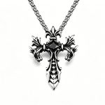 color: Black Rhinestone + Stainless Steel Chain