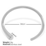 color: SZ107 Silver Bangle