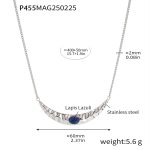 color: P455-Steel Color Necklace
