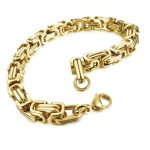 color: 8mm Stainless Steel Full Gold / size: 18cm Bracelet