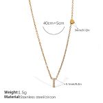 color: XL543WEGI Letter Necklace