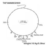 color: TXP388-Steel Color diy Necklace 40+5cm