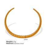 color: SZ72 Hollow Gold Bangle