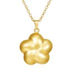 color: Gold MS-536 Five-petal Flower Necklace