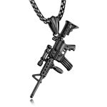 color: Black Gun + Plated Chain