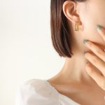 color: F609-Gold Double Twist Earrings