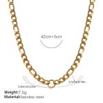 color: XL607G Gold Necklace