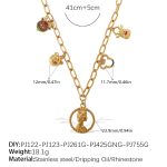 color: XL618G2 Gold Necklace