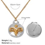 color: XL769SG6 Two-tone Gold Color Necklace
