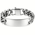 color: 10mm Curved Tag Single 6 Square Buckle / size: 18cm Bracelet