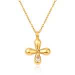 color: Cross Drop White Zircon