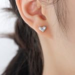 color: F788-Steel Color Stud Earrings