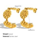 color: EH249G Gold Earrings