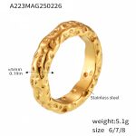 color: A223-Gold Ring / size: US 6