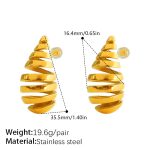 color: EH52G Gold Drop Earrings
