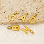 26 Letters Elegant Female Versatile New Stainless Steel Pendant Female Advanced Gold