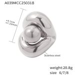 color: A039-Steel Color Ring / size: US 6