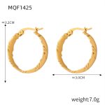 color: F1425-Gold Earrings