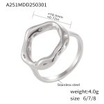 color: A251-Steel Color Ring Size 8