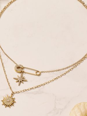 5A Pin Eight-Star Mango SUNFLOWER Clavicle Chain Light Luxury Natural Shell XINGX Bracelet Necklace Earrings Set