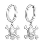 color: 2.5*12 Welded Ring Rolling Bone Steel Color Ear Cuff