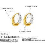 color: F1140-Mixed Color Earrings -S-MB